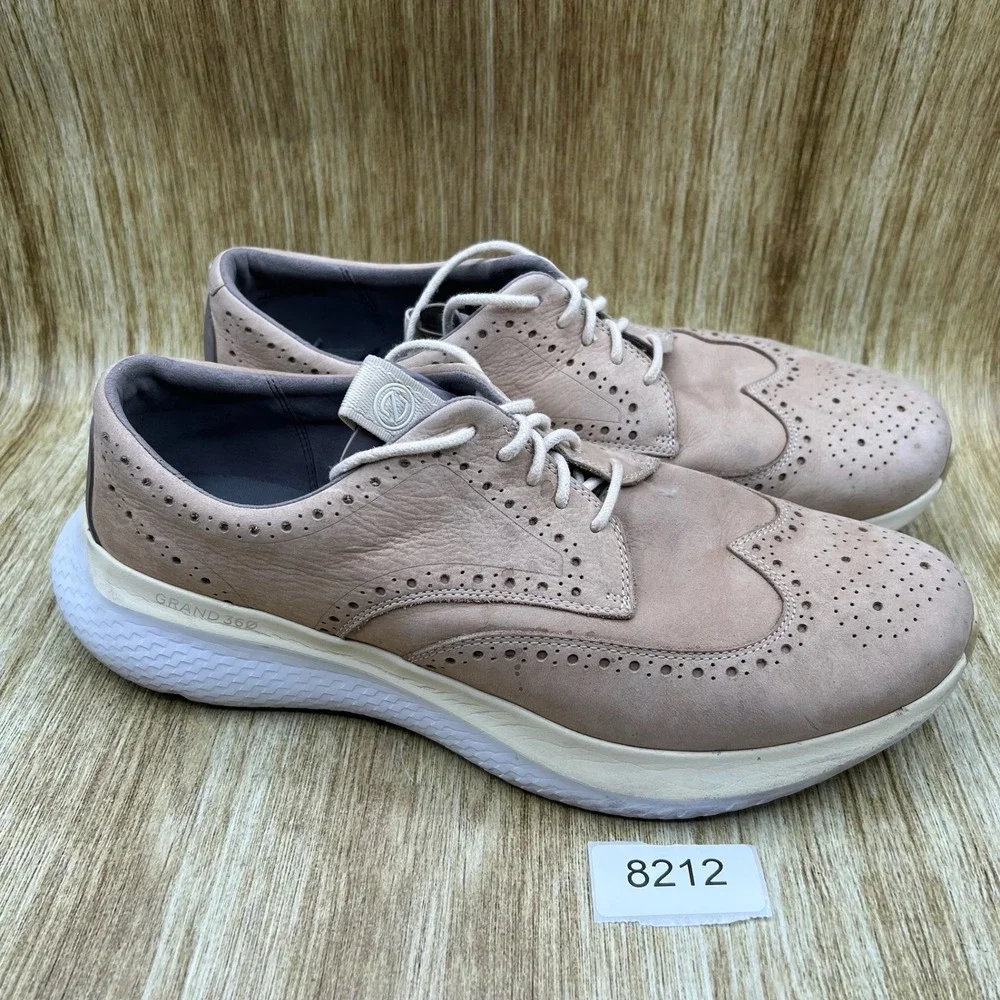 Cole Haan Zerogrand Changepace Men's Size 12 M Wingtip Birch Nubuck Suede C35821